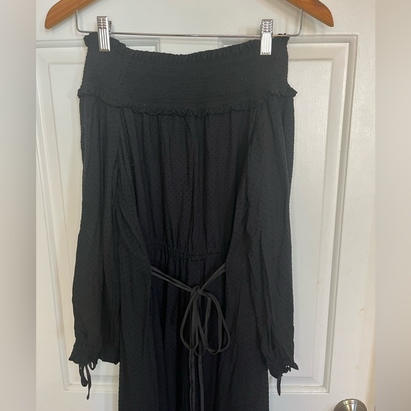 Tibi Swiss dot off the shoulder midi dress 2 - Picture 11 of 12